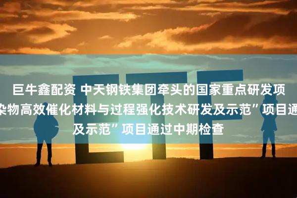 巨牛鑫配资 中天钢铁集团牵头的国家重点研发项目“典型污染物高效催化材料与过程强化技术研发及示范”项目通过中期检查